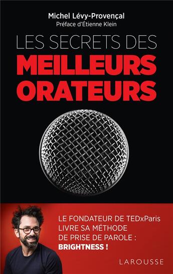 Couverture du livre « Les secrets des meilleurs orateurs » de Michel Levy-Provencal aux éditions Larousse