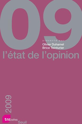 Couverture du livre « L'état de l'opinion 2009 » de Tns Sofres aux éditions Seuil