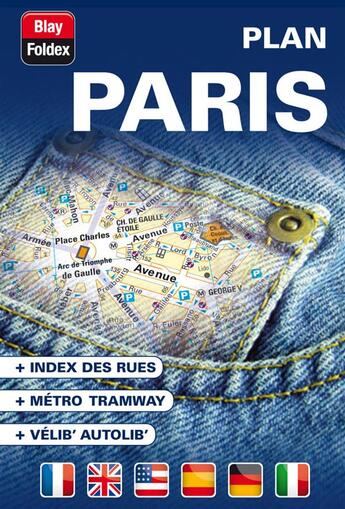 Couverture du livre « Plan Paris Poche » de  aux éditions Blay Foldex