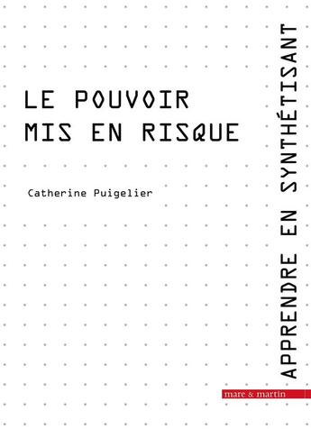 Couverture du livre « Le pouvoir mis en risque » de Catherine Puigelier aux éditions Mare & Martin