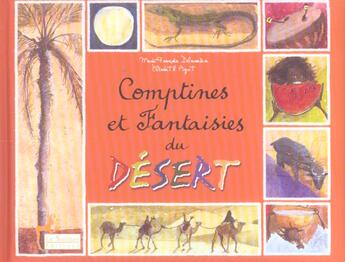 Couverture du livre « Comptines du desert livre » de Delaroziere M-F aux éditions Le Sablier