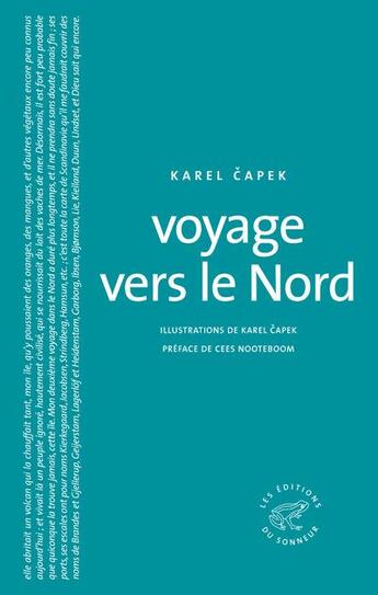 Couverture du livre « Voyage vers le nord » de Karel Capek aux éditions Editions Du Sonneur