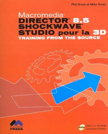 Couverture du livre « Director 8.5 schockwave ; studio pour la 3d » de Christine Eberhardt aux éditions Peachpit Press