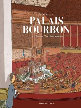 Couverture du livre « Palais-Bourbon, les coulisses de l'assemblée nationale » de Kokopello aux éditions Dargaud