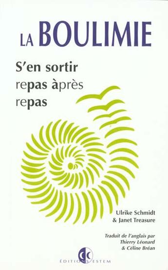 Couverture du livre « La boulimie ; s'en sortir repas apres repas » de Schmidt aux éditions Estem