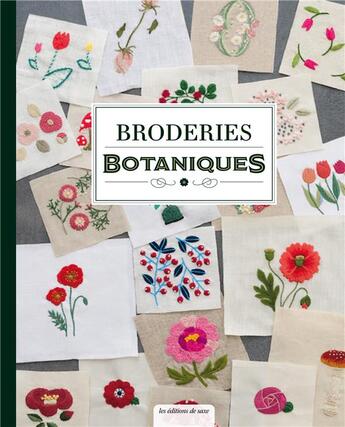 Couverture du livre « Broderie botanique Kawadé » de  aux éditions De Saxe