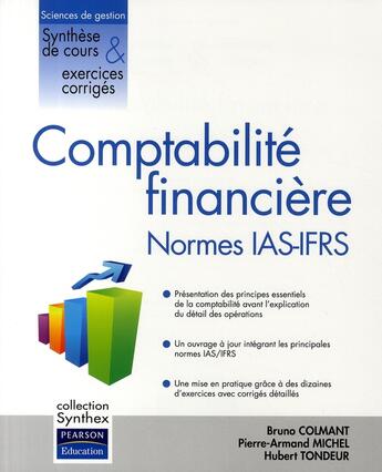 Couverture du livre « Comptabilité financière ; normes IAS/FRS » de Colmant/Tondeur aux éditions Pearson