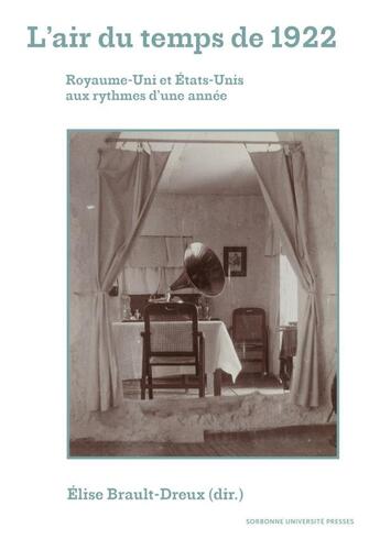Couverture du livre « L'air du temps de l'année 1922 » de Brault-Dreux Elise aux éditions Sorbonne Universite Presses