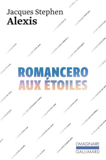Couverture du livre « Romancero aux étoiles » de Jacques Stephen Alexis aux éditions Gallimard