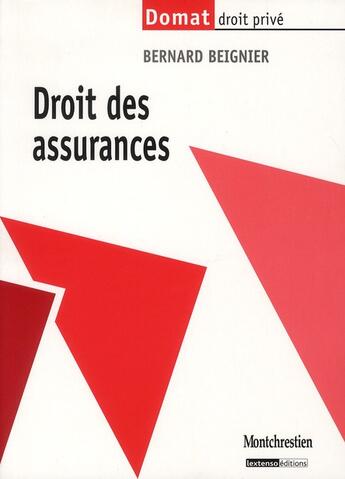 Couverture du livre « Droit des assurances » de Bernard Beignier aux éditions Lgdj