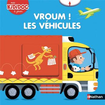 Couverture du livre « Vroum ! les véhicules » de Pierre Caillou aux éditions Nathan