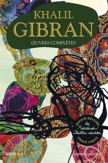 Couverture du livre « Oeuvres complètes » de Khalil Gibran aux éditions Bouquins