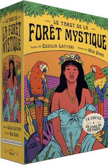 Couverture du livre « Le tarot de la forêt mystique » de Cecilia Lattari et Wes Gama aux éditions Medicis
