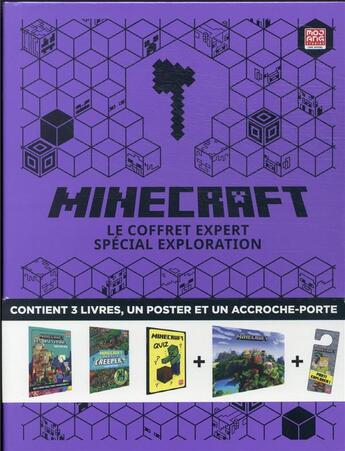 Couverture du livre « Minecraft, le coffret expert spécial exploration » de  aux éditions Gallimard-jeunesse