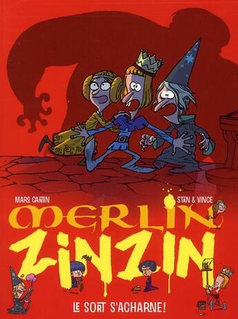 Couverture du livre « Merlin Zinzin Tome 3 : le sort s'acharne » de Marc Cantin et Stan et Vince aux éditions Pere Castor