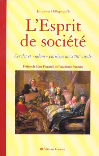 Couverture du livre « Esprit de societe (l') » de Hellegouarc'H J. aux éditions Rue Des Ecoles