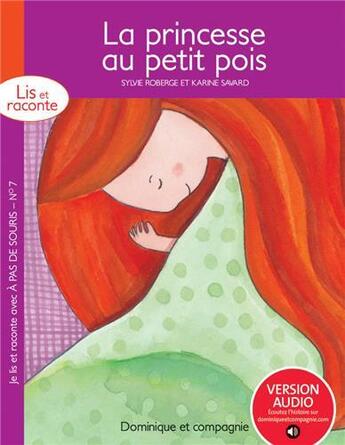 Couverture du livre « La princesse au petit pois » de Sylvie Roberge aux éditions Dominique Et Compagnie
