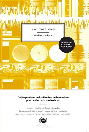 Couverture du livre « La musique à l'image ; guide pratique de l'utilisation de la musique par les formats audiovisuels » de Matthieu Chabaud aux éditions Irma