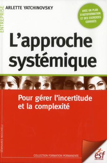 Couverture du livre « L approche systemique » de Yatchinovsky Arlette aux éditions Esf
