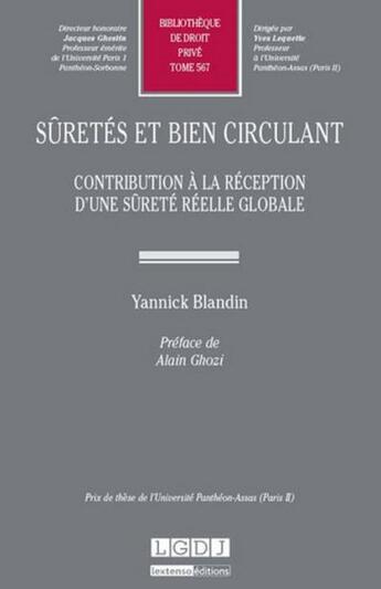 Couverture du livre « Sûretés et bien circulant » de Yannick Blandin aux éditions Lgdj