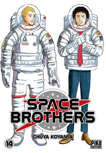 Couverture du livre « Space brothers Tome 14 » de Chuya Koyama aux éditions Pika