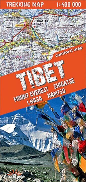 Couverture du livre « Ttibet, Mount Everest, Shigatse, Lhasa, Namtso » de  aux éditions Expressmap