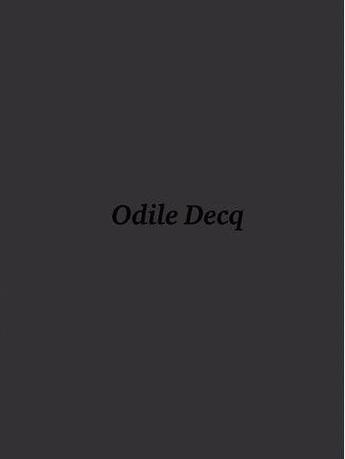 Couverture du livre « The wunderkammer of odile decq » de Lemire Lionel aux éditions Images Publishing