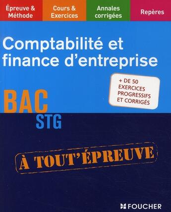 Couverture du livre « Comptabilité et finance d'entreprise » de Gossent-C aux éditions Foucher