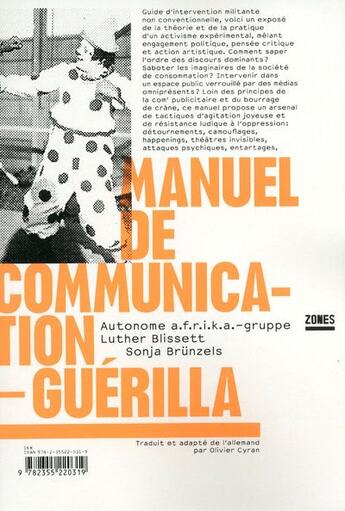Couverture du livre « Manuel de communication-guerilla » de A.F.R.I.C.A aux éditions Zones