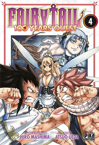 Couverture du livre « Fairy Tail - 100 years quest Tome 4 » de Hiro Mashima et Atsuo Ueda aux éditions Pika