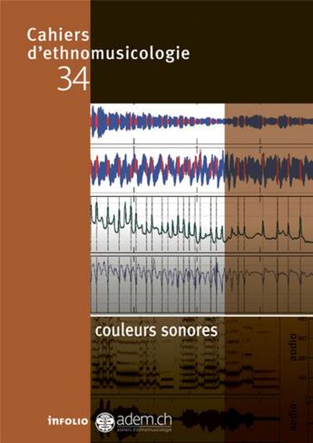 Couverture du livre « Cahiers d'ethnomusicologie - couleurs sonores - volume 34 » de  aux éditions Infolio