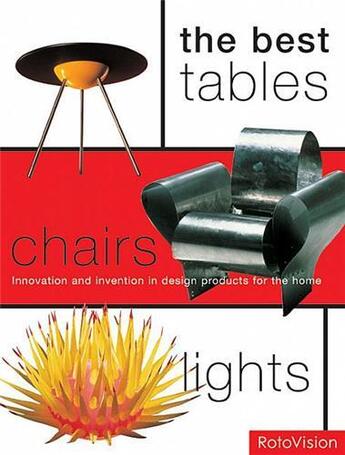 Couverture du livre « Best tables chairs lights (paperback) » de Mel Byars aux éditions Rotovision