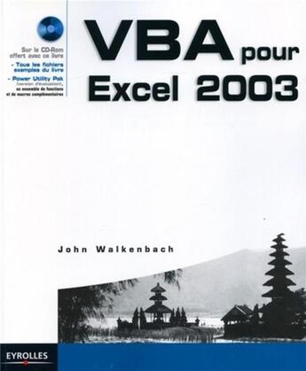 Couverture du livre « VBA pour Excel 2003 » de John Walkenbach aux éditions Eyrolles