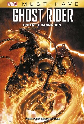 Couverture du livre « Ghost Rider : road to damnation » de Garth Ennis et Clayton Crain aux éditions Panini
