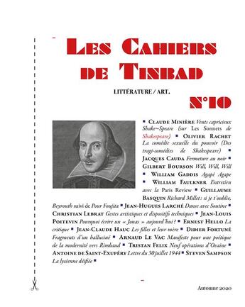 Couverture du livre « Les cahiers de tinbad n 10 » de  aux éditions Tinbad