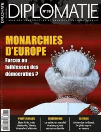 Couverture du livre « Diplomatie n 98 monarchies d'europe - mai/juin 2019 » de  aux éditions Diplomatie