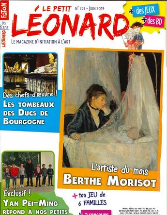 Couverture du livre « Le petit leonard n 247 berthe morisot - juin 2019 » de  aux éditions Le Petit Leonard