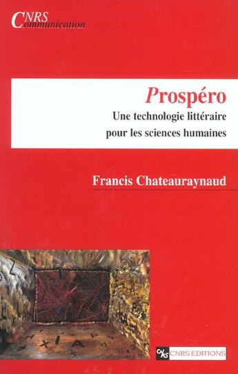 Couverture du livre « Prospero » de Chateauraynaud aux éditions Cnrs