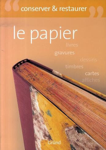 Couverture du livre « Le papier » de Eva Pascual aux éditions Grund