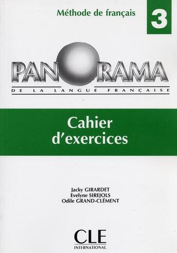 Couverture du livre « Méthode de français ; cahier d'exercices (édition 1997) » de  aux éditions Cle International