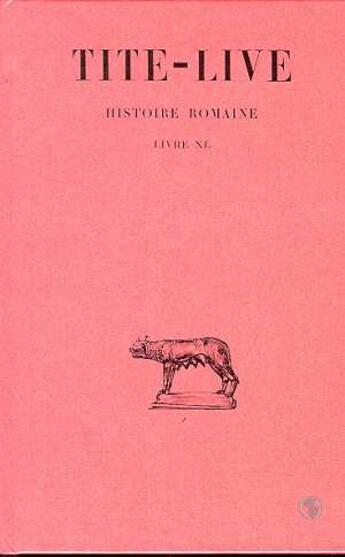Couverture du livre « Histoire romaine. Tome XXX : Livre XL » de Tite-Live aux éditions Belles Lettres
