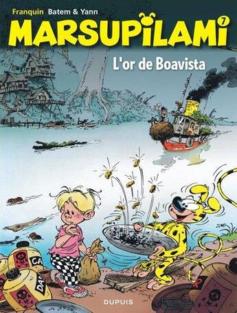 Couverture du livre « Marsupilami Tome 7 : l'or de Boavista » de Yann et Batem et Andre Franquin aux éditions Dupuis