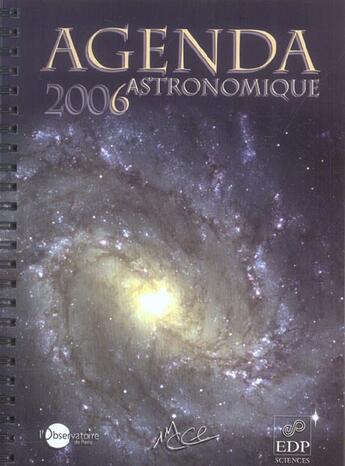 Couverture du livre « Agenda astronomique 2006 » de Observat. Paris aux éditions Edp Sciences