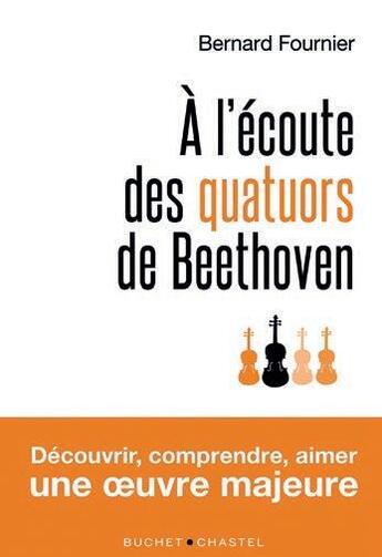 Couverture du livre « À l'écoute des Quatuors de Beethoven » de Bernard Fournier aux éditions Buchet Chastel