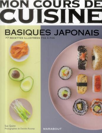 Couverture du livre « Les basiques japonais » de Sue Quinn aux éditions Marabout