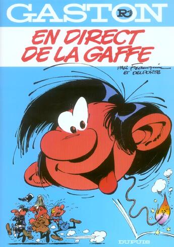 Couverture du livre « Gaston Tome 4 : en direct de La Gaffe » de Jidehem et Andre Franquin aux éditions Dupuis