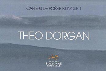 Couverture du livre « Theo dorgan » de Dorgan Theo aux éditions Presses De La Sorbonne Nouvelle