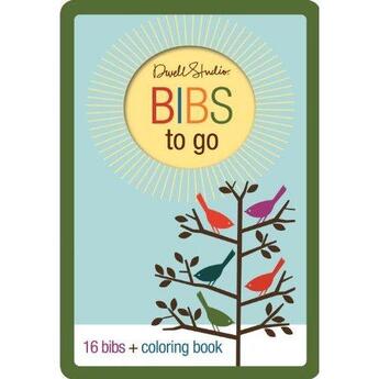 Couverture du livre « Bibs to go - 16 bibs + coloring book » de  aux éditions Blue Apple Books