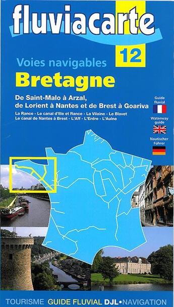 Couverture du livre « Canaux bretons et rivieres » de  aux éditions Fluviacarte