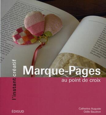 Couverture du livre « Marque-pages au point de croix » de Catherine Auguste aux éditions Edisud